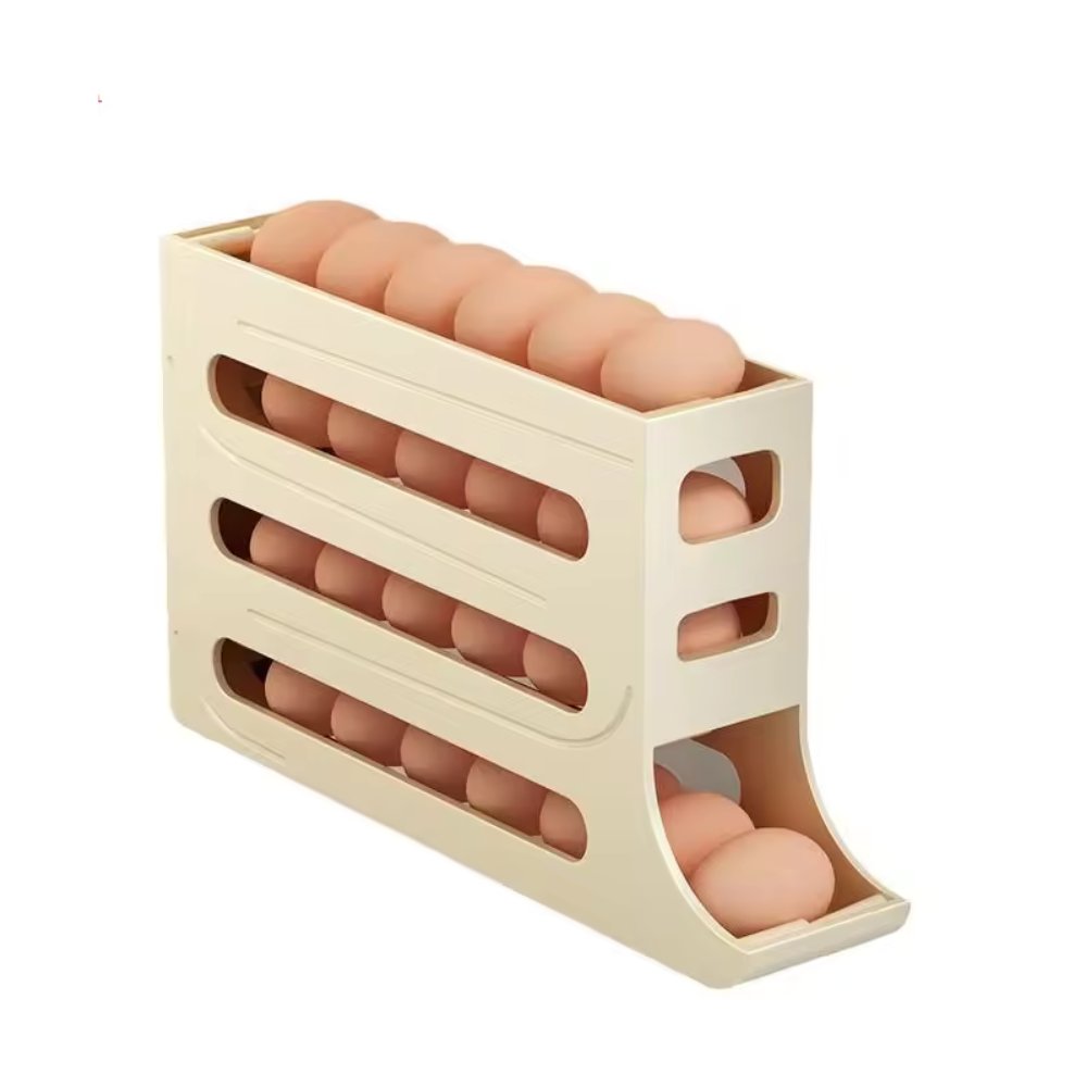 4-Tier Rolling Egg Dispenser